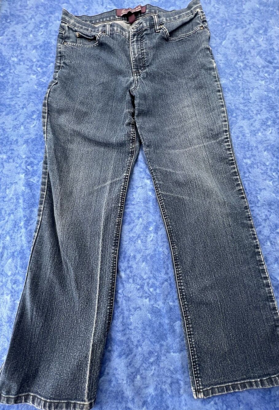 Gloria Vanderbilt Women's The Perfect Fit Straight Blue Jeans Size 16